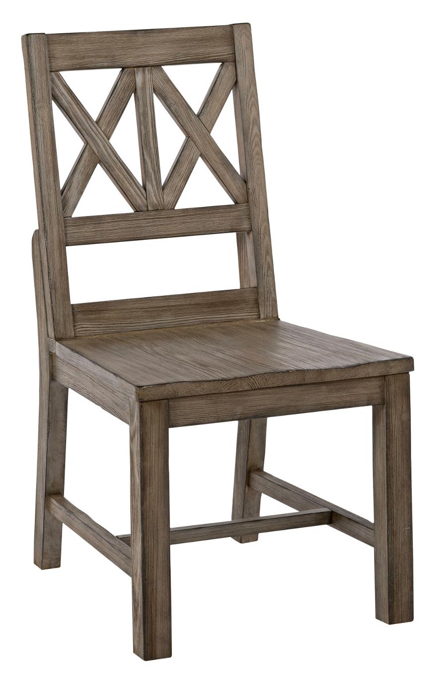 Kincaid Furniture Foundry Rustic Solid Wood Side Chair with Weathered